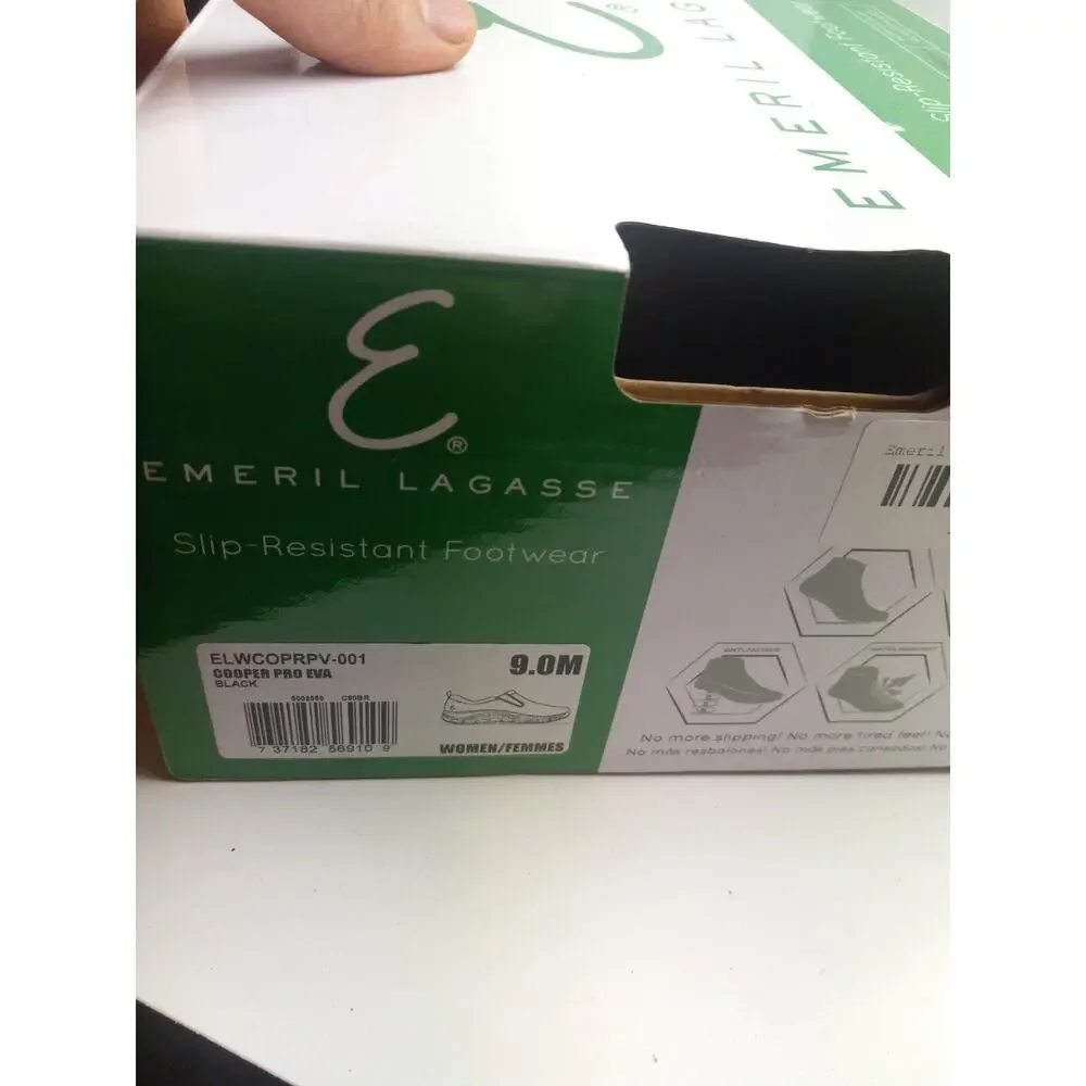 Emeril Lagasse Pro Eva Slip Resistant Slip On Work Shoes Black Womens Size 9 M